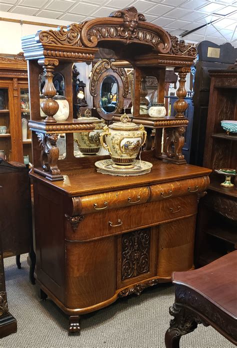 Add additional storage to your dining space with a stylish sideboard or buffet table. Bargain John's Antiques | Antique Oak Sideboard Buffet ...