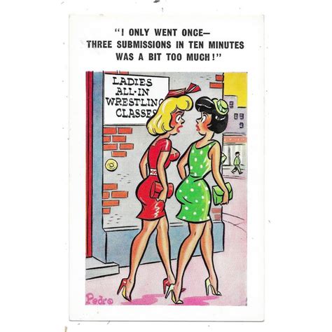 Saucy Seaside Comic Postcard By Pedro Published Sunny Pedro No116