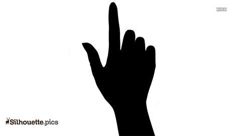Pointing Finger Silhouette Vector Image Silhouettepics