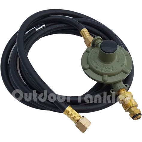 Propane Gas Regulator And Hose For 100400 Lb Tanks Outdoor Tankless
