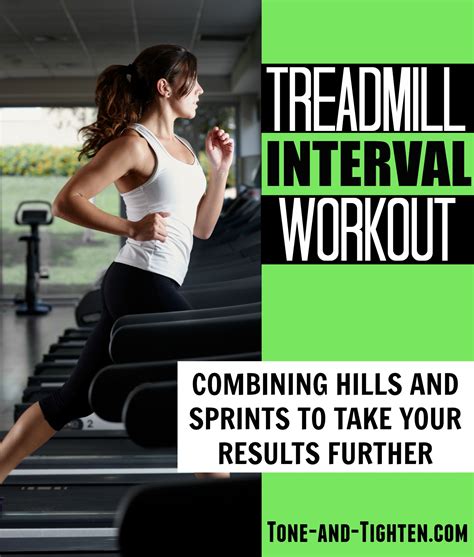 Treadmill Interval Workout With Hills Tone And Tighten