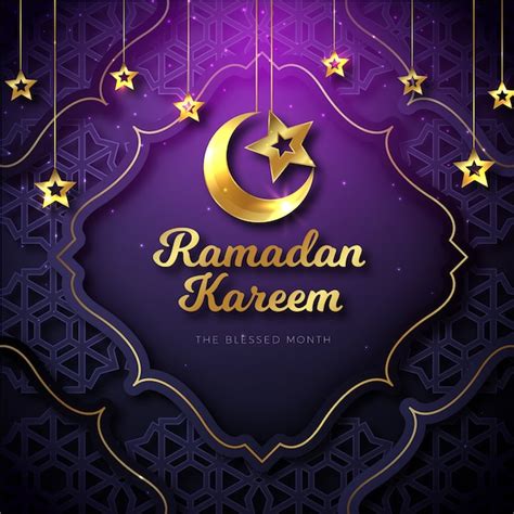 Fundo Realista Do Conceito De Ramadan Vetor Grátis