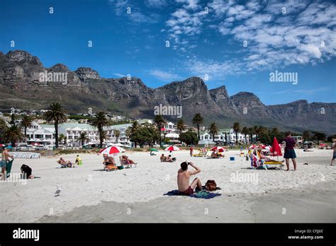 Camps Bay Beach In Cape Town Stock Photo Alamy