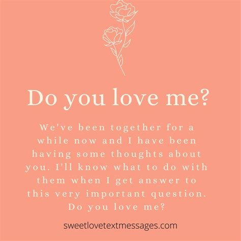 Do You Love Me Quotes for Him or Her - Love Text Messages