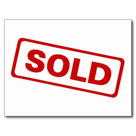 Sold Sign Clipart Clipart Best