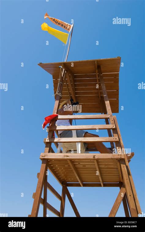 Lifeguard Watching Tower Hi Res Stock Photography And Images Alamy