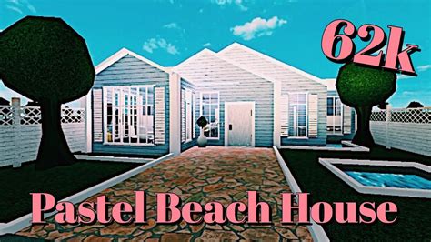 Pastel Beach House Bloxburg Peachy Vibes Youtube