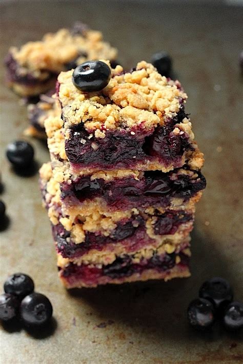 Blueberry Crumb Bars Baker By Nature