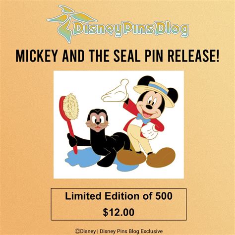 Mickey And The Seal Pin Release Disney Pins Blog Exclusive Disney