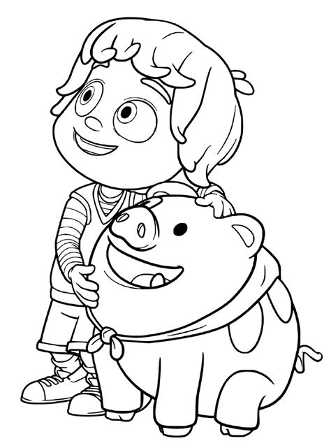 plane from kazoops coloring page