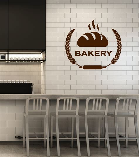 Vinyl Wall Decal Bakery Shop House Bake Baker Decor Idea Stickers Mural