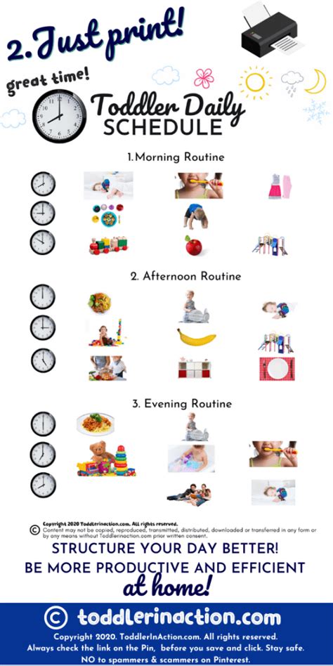 Toddler Routines And Chores Visual Toddler Schedule
