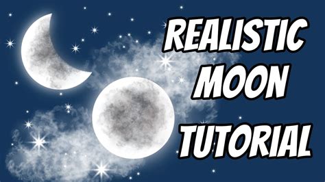 How To Draw Realistic Full Moon🌚 And Crescent Moon🌙 Ibispaint X Tutorial