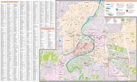 Poitiers Tourist Map Tourist Map Maps Blue Prints Map Cards