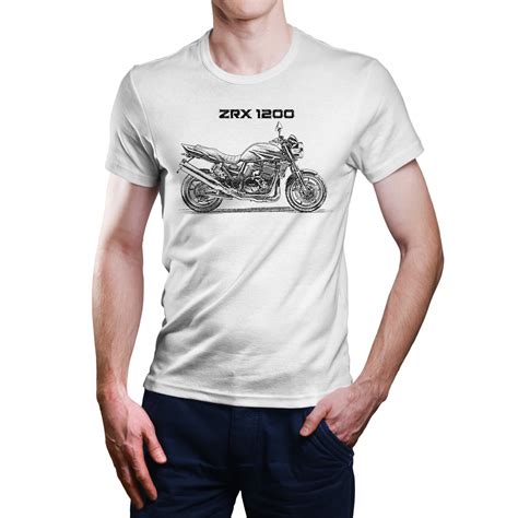 T Shirt For Motorcyclist With Kawasaki Zrx 1200