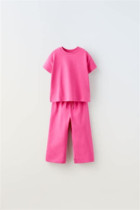 T Shirt And Trousers Set Fuchsia Zara Thailand