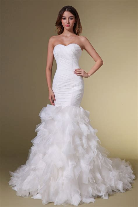 Great savings & free delivery / collection on many items. Real Wedding: Beautiful Bride Wearing Ruffled Mermaid ...