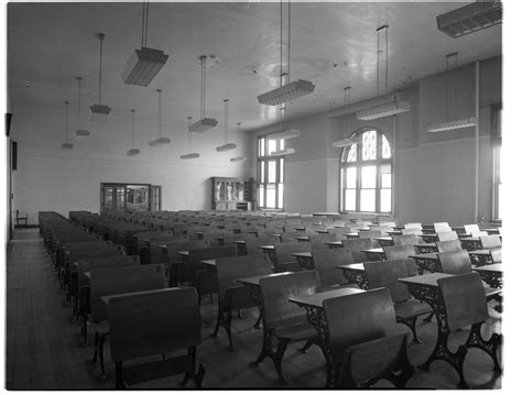 Empty Classroom In Old Ann Arbor High School At State And Huron April 1956 Ann Arbor