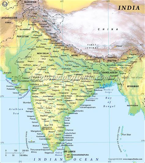 Physical Map Of India Download Greenwaypassion