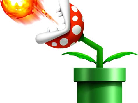 Fireball Clipart Super Mario Mario Fire Plant Png Download Full