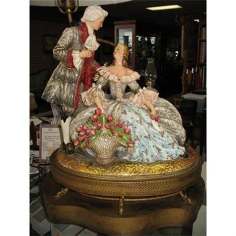 This beautiful capodimonte porcelain table lamp is on sale. Huge Rare Italian Porcelain Figurine Lamp, #2170167