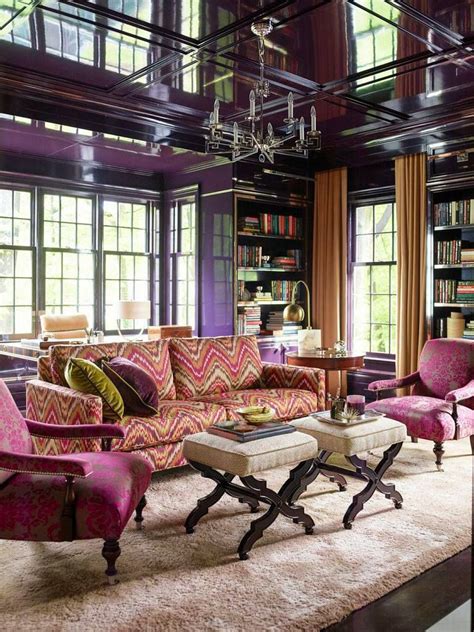 Purple Eclectic Living Room Design Eclectic Living Room Living Room
