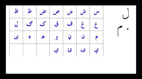 Lesson1 3 Learn Pashto Alphabet Letters Youtube