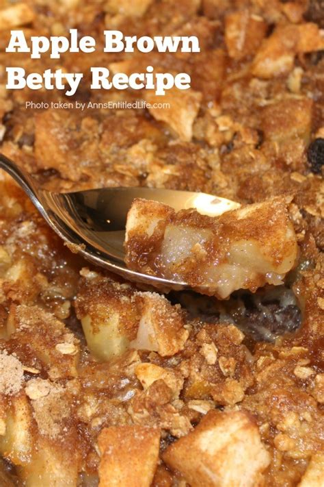 Apple Brown Betty Recipe