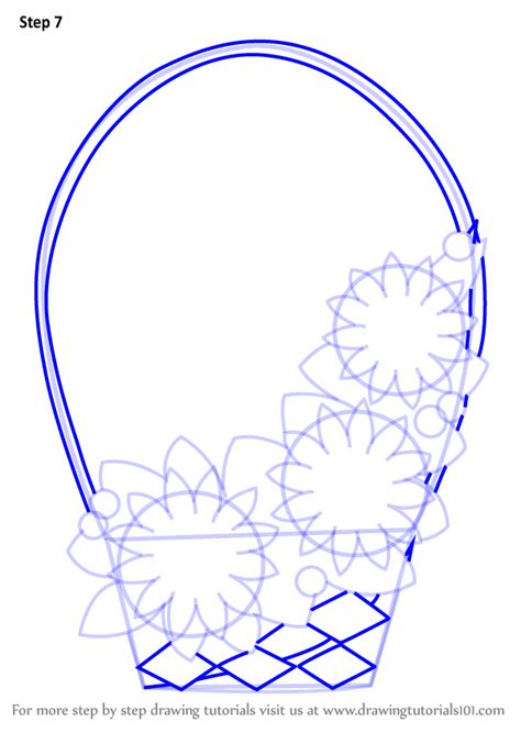 Learn to draw flowers pdf. Learn How to Draw Flowers Basket for Kids (Flowers) Step ...