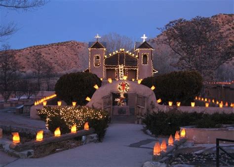 Each christmas, the phoenix desert botanical garden comes alive with the magic of las noches de las luminarias. Santuario de Chimayo at Christmas | New mexico santa fe ...
