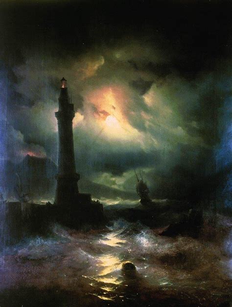 Neapolitan Lighthouse Ivan Aivazovsky Encyclopedia Of
