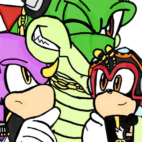 Espio Charmy And Vector By Whiterose1994 On Deviantart