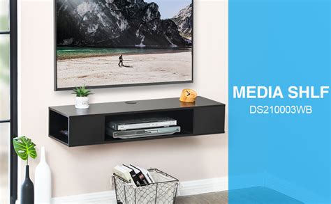 Fitueyes Floating Tv Stand Shelf For 43 Tv Wall Mounted Media Console