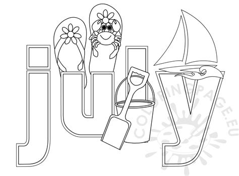 Hudyarchuleta Free Printable Month Of July Coloring Pages