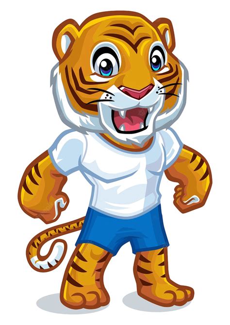 Premium Vector Tiger Mascot Design