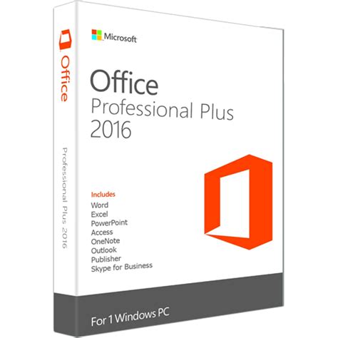 Microsoft Office 2016 Professional Plus Product Key Retail