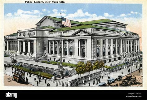 New York Public Library 5th Avenue And 42nd Street Stock Photo Alamy