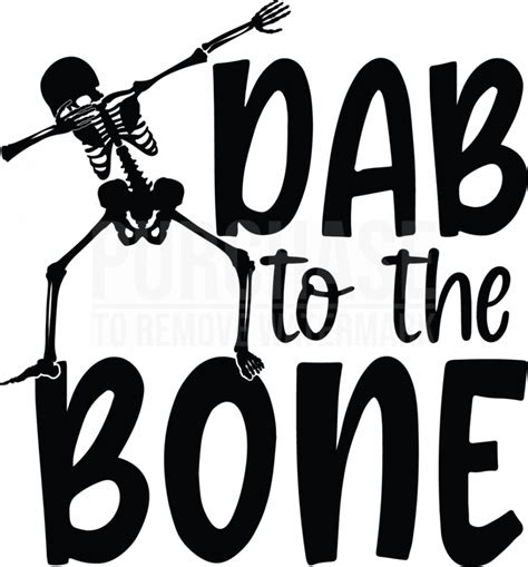 Dab To The Bone Svg • Dabbing Skeleton Cricut Silhouette Svg Cut Files