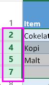 Excel memungkinkan anda mengubah lebar kolom pilih heading kolom ke kanan di mana anda ingin kolom baru muncul. Mencetak lembar kerja atau buku kerja - Excel