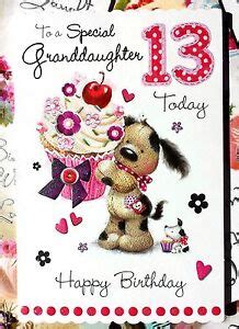 You're another year older and that's another year. To a Special Granddaughter 13 Today, Happy Birthday. CUTE 13th Birthday card. | eBay