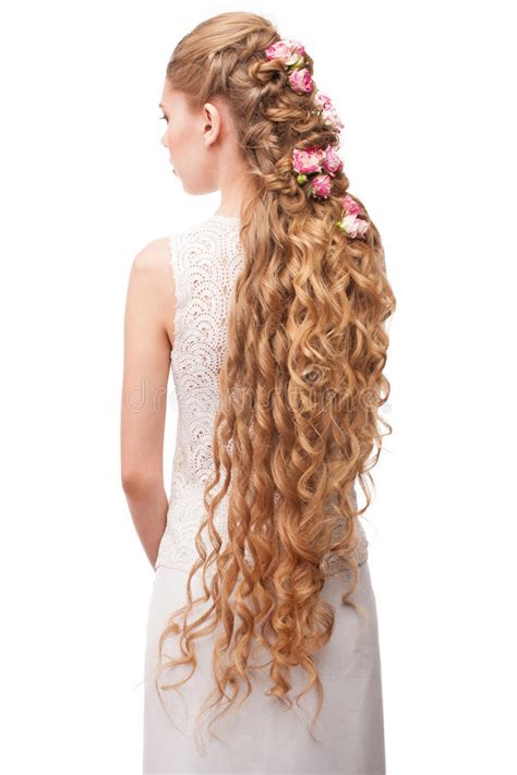 Despite curly hair becoming more popular, it can be difficult for people with fine curly hair to find products in store. Woman with Curly Long Hair stock photo. Image of female ...