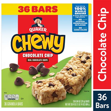 Buy Quaker Chewy Granola Bars Chocolate Chip 36 Pack Online At Lowest