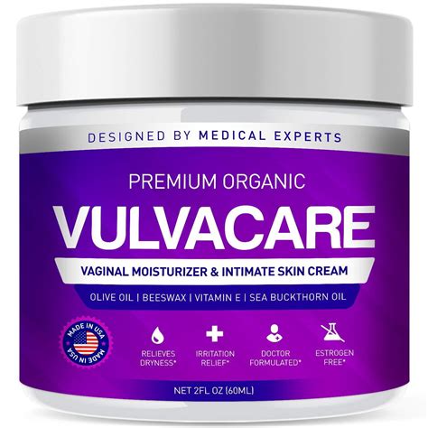 Organic Vaginal Moisturizer Vulva Balm Cream Intimate Skin Care Menopause Support Relieves