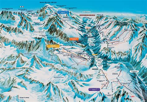 Chamonix Mont Blanc Plan Des Pistes