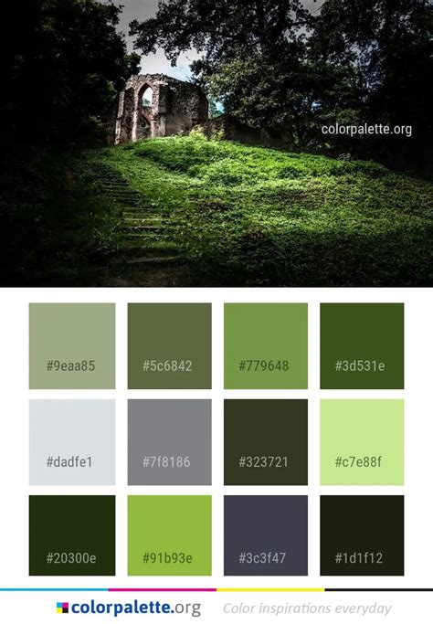 Green Nature Vegetation Color Palette
