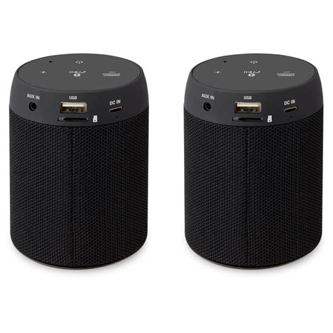 Ilive Bluetooth 50 Wireless Speaker Set Of 2 Isb2139b Black