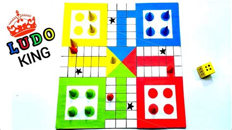 How To Make A Ludo Game At Home Diy Ludu Board Game Dice Tokens