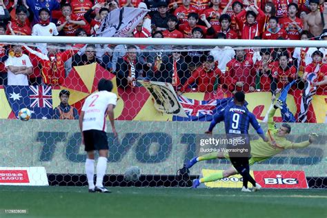 Ademilson Of Gamba Osaka Scoring His Sides Second Goal During The