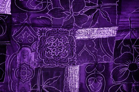Purple Patchwork Fabric Texture Picture | Free Photograph | Photos ...