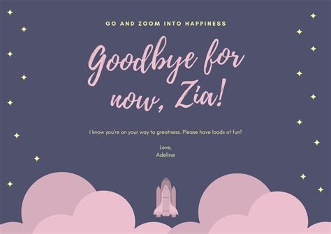 Free Printable Farewell Card Templates To Personalize Online Canva